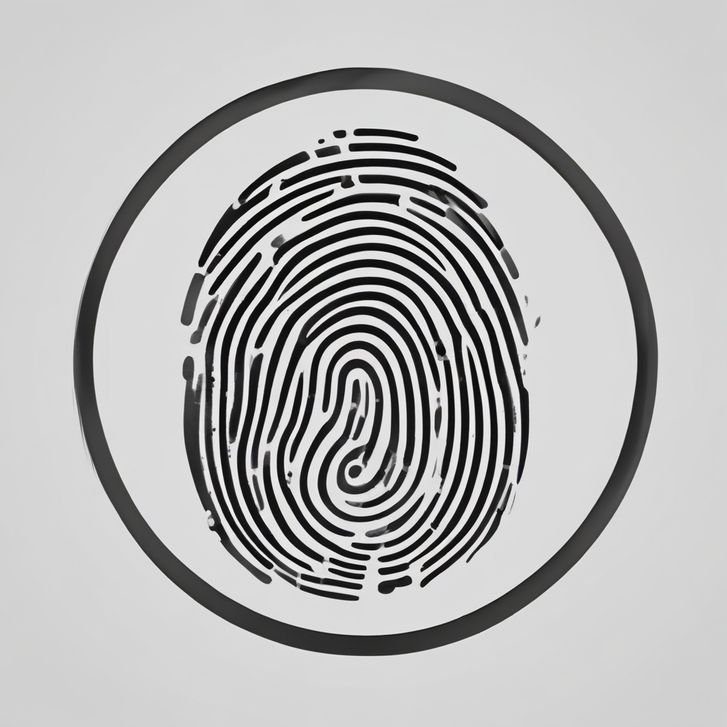 Fingerprint scan icon